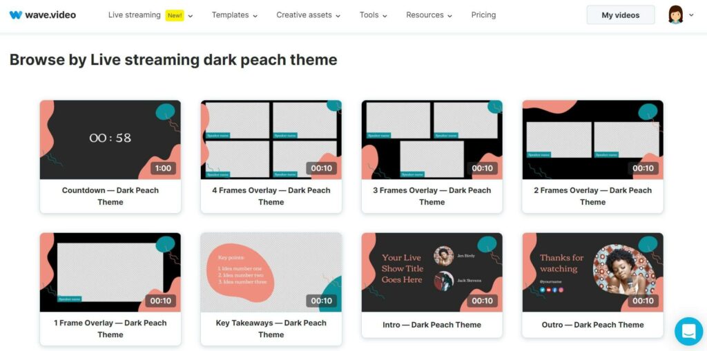 How to stream like a pro - Wave.video streaming templates